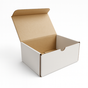 Scatola fustellata per ecommerce 21x14x9 cm Bianca Kraft