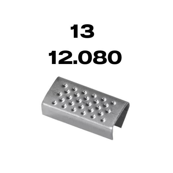 Sigilli semi aperti in acciaio per tendireggia in polipropilene confezione da 4000 unità