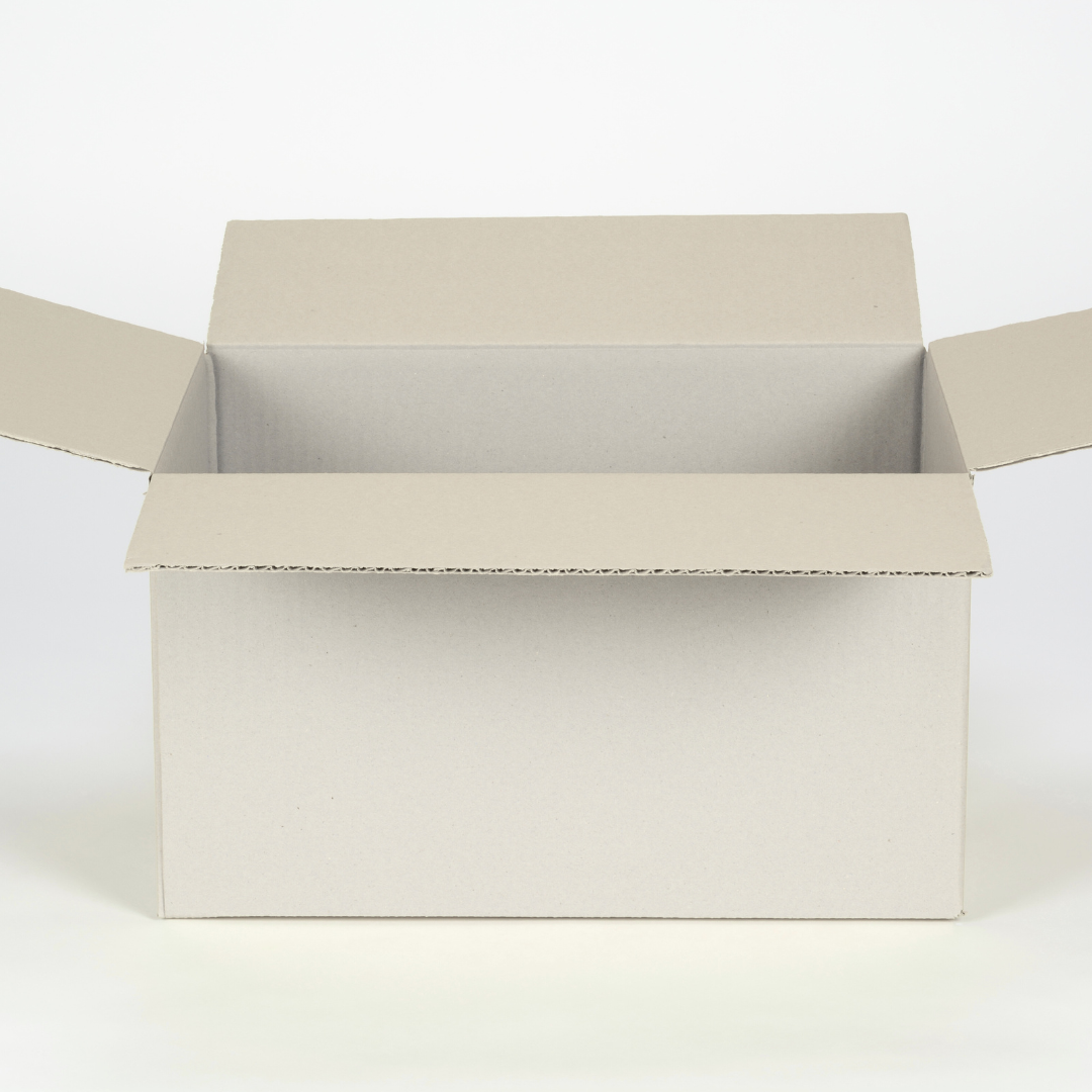 Scatola 39x39x25 cm americana bianca alta grammatura doppia onda