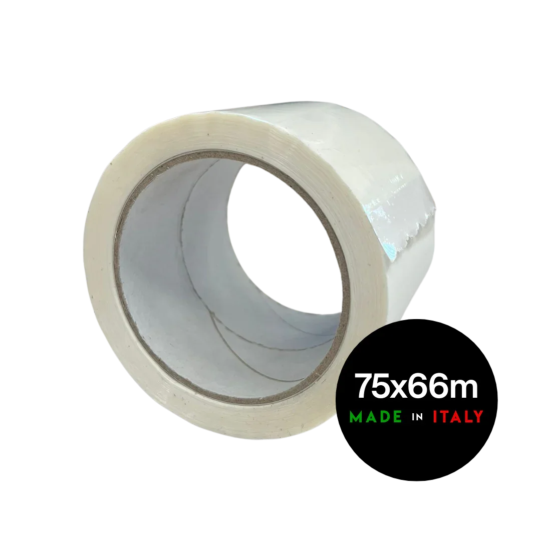 Nastro adesivo PPL Low Noise 75mm X 66m Bianco