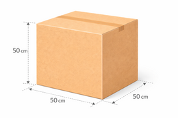 Scatola 50x50x50 cm Cartone Doppia Onda BC KRAFT