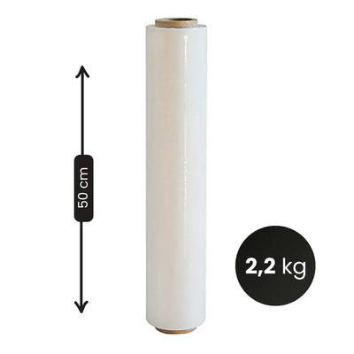 Film Estensibile Manuale Bianco 50cm da 2,2kg