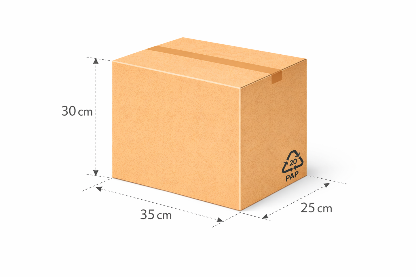Scatola per spedizione e traslochi 35x25x30 cm Cartone Doppia Onda BC