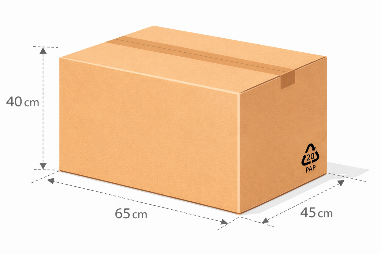 Scatola 65X45X40 cm avana Cartone Doppia Onda BC