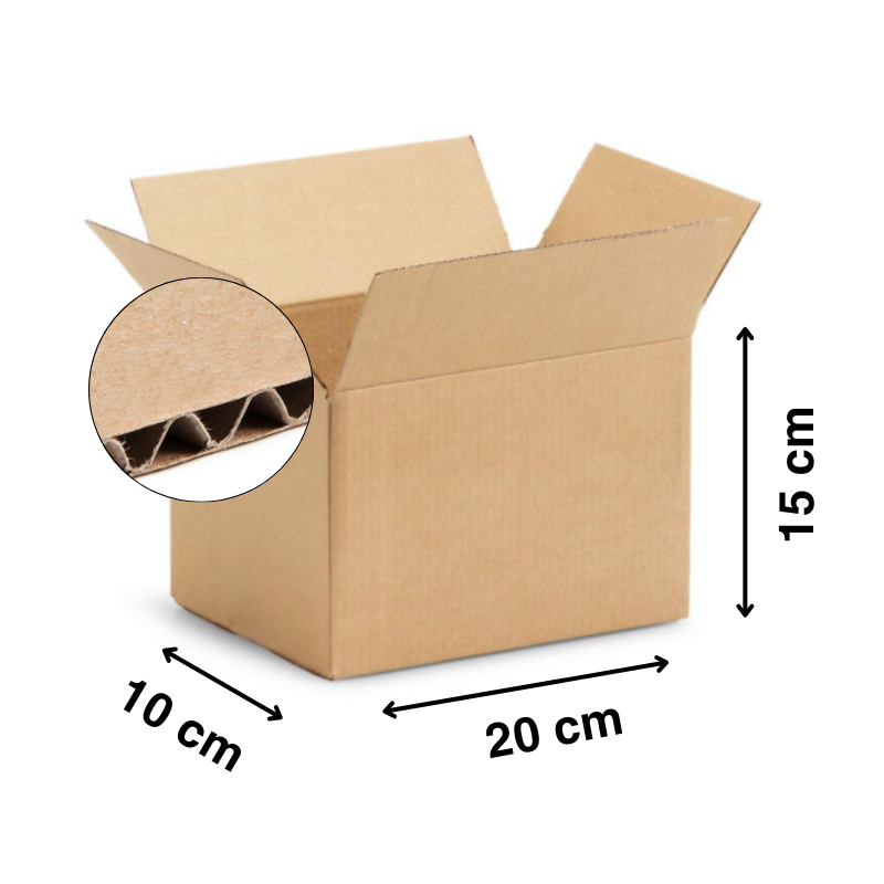 25 Scatole Di Cartone Ondulato 40x30x20 Cm – Imballaggi Robusti Per Traslochi E Spedizioni, 100% Riciclabili