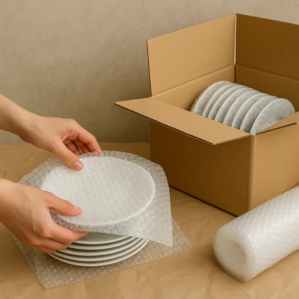 Come imballare i piatti per un trasloco