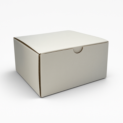 Scatola fustellata per ecommerce 15x15x8 cm Bianca Kraft