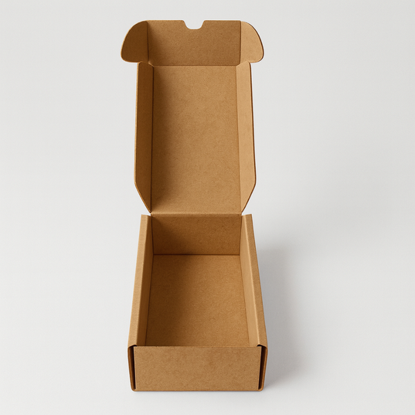 Scatola e-commerce automontante 18x11,5x4,7 cm in cartone avana