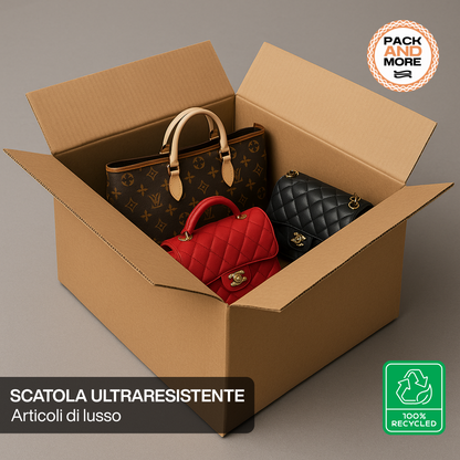 Scatola vulcano 90x30x60 cm doppia onda BC ad alta resistenza per prodotti di valore