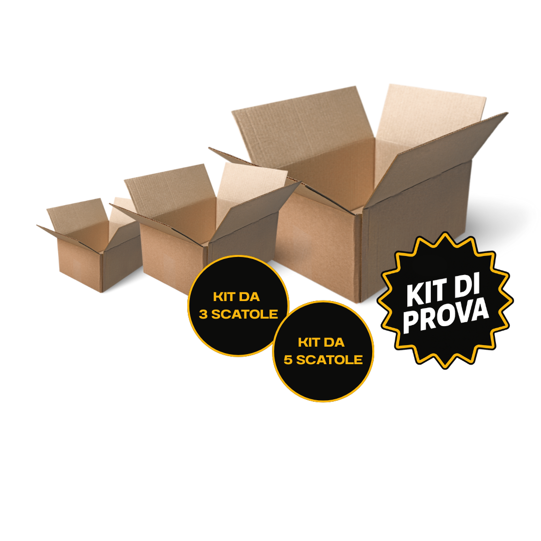 Kit di prova scatole in cartone ondulato doppia onda