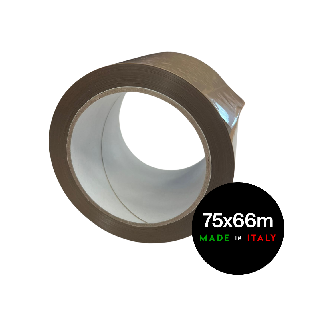 Nastro adesivo in PVC 75mm X 66m Avana