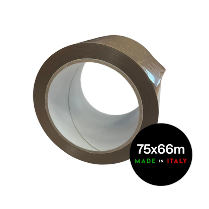 Nastro adesivo in PVC 75mm X 66m Avana