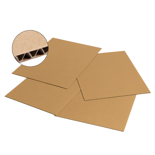 Fogli di cartone separatori 80x120 cm color avana – Onda singola FFF222B