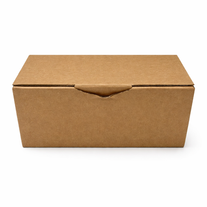 Scatola fustellata ecommerce automontante 25x16x10 cm avana/bianca