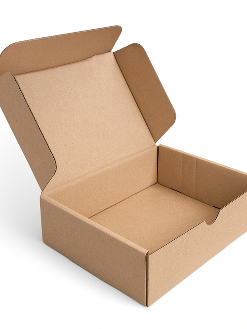 Scatola 22x16x7 cm per ecommerce  per spedizione e traslochi fustellata automontante avana Kraft