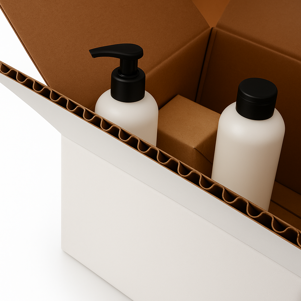 Scatola bianca 25x15x10,6 onda singola