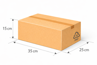 Scatola per spedizione e traslochi 35x25x15 cm Cartone Doppia Onda BC