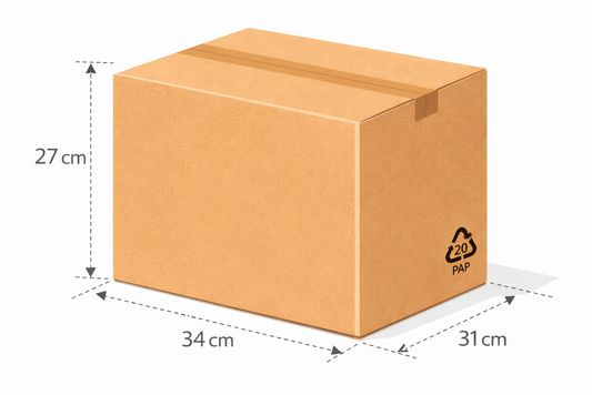 Scatola 40x31x27 cm avana Cartone Doppia Onda BC KRAFT media grammatura
