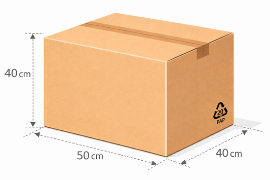 Scatola 50x40x40 cm avana Cartone Doppia Onda BC kraft