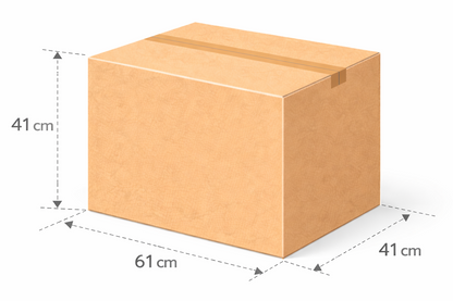 Scatola per spedizione e traslochi 61x41x41 cm Cartone Doppia Onda BC KRAFT