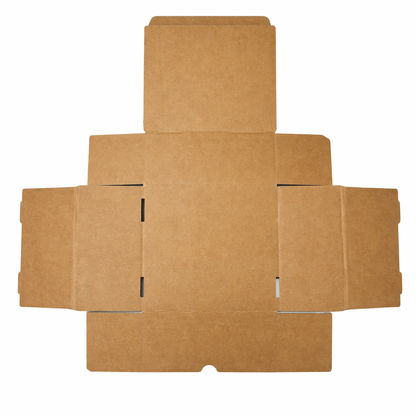 Scatola fustellata ecommerce automontante 18x16x8 avana/bianca